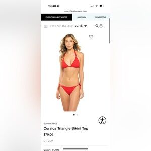 NWT - Summerful Corsica Ring Bikini Top